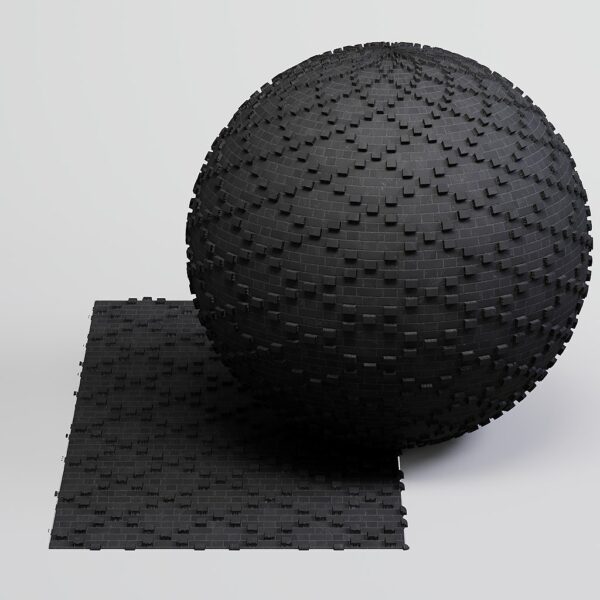 Brick Black 01